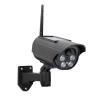Aqfds Nawwgy Solar Powered Fake Security Camera Outdoor Surveillances Device ABS Weatherproof for Home Business Garden Garage Black ABS view 1