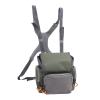 SUNGOOYUE Outdoor Chest Bag, Binocular Harness Chest Pack Adjustable Binocular Pouch, 500D Nylon Lightweight Rig with Rain Cover for Hiking Outdoor Activities view 1