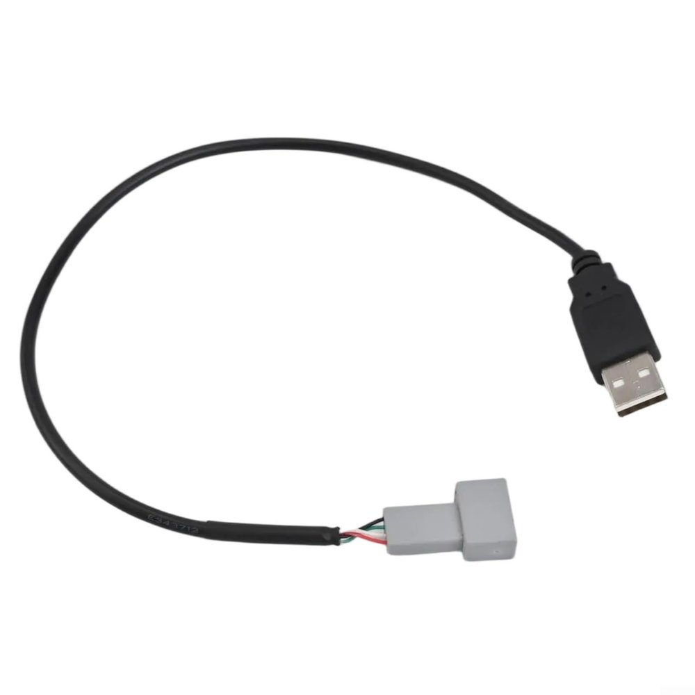 4 Pin Adapter Cable, USB Female To Male For Multimedia Car Radio With USB 2.0 Interface, For Hyundai For Kia,7.87 In, Black(USB)