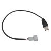 4 Pin Adapter Cable, USB Female To Male For Multimedia Car Radio With USB 2.0 Interface, For Hyundai For Kia,7.87 In, Black(USB) view 1