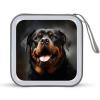 VstaDank Cool Rottweiler Dog Art CD Case Holder 40 Capacity Hard Plastic DVD Case Portable Zipper Disc Storage Organizer Large Storage EVA Protective Blu-ray Wallet for Home Games Disc view 1