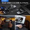 EAGET 512GB USB Flash Drive, USB-C Dual-Port Solid State Drive with USB 3.2, 560MB/s High-Speed Thumb Drive for iPhone 15/16/17 Pro, Android, Mac, PC, PS5  Durable Metal Body & Portable SSD view 3