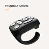 Multifunctional Ring-Shaped Mobile Phone Wireless Remote Control, 1pc Wireless Rechargeable Bluetooth-Compatible Page Turning Ring, Camera Shutter Short Video & Music. (Black) view 3