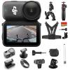 DJI Osmo Nano Cycling Multiview Combo (128GB) with Extra 256GB Micro SD Card, Native 4K/60fps Vlogging Camera with 1/1.3" Sensor, 143 Wide FOV Video, Waterproof Body Camera, Biking Accessory Kit view 1