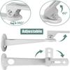 2-Be-Best Mini Projector Wall Mount Adjustable Rotation 360 Projecter Wall Mount Holder for CCTV/Camera/Projecters/Webcam with Load 11 lbs Length 7.8 inch White view 3