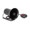12V 50W 115db Car Horn PA Mic 7 Sound Emergency Warning Alarm Fire Siren Speaker for Trucks RVs Boats ABS Metal 120mm view 2