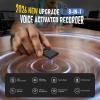 72GB Magnetic Voice Activated Recording Device - BUKUCCETA (9800 Hour) Digital Voice Recorder with AI Noise Reduction, Portable Audio Recorder for Lectures, Meetings, and Interviews view 2