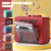 Retro Mini Tape Voice Recorder Ornament Keychain, Portable 40s Microcassette Retro Sound Player, Record Love Words/Music/Other Sounds, for Backpacks, Birthday and Valentine's Couple Gifts (Red) view 2