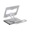 10 Port Laptop Dock and Stand with 100W Power and 360 Degree Rotation Holder for Office and Travel Use view 1