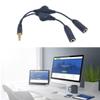 3.5mm Headphone Y Splitter Headset Adapters 2 Female to 1 Male Cable Headset Cable Headphone Splitter for Pc view 3