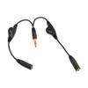 3.5mm Headphone Y Splitter Headset Adapters 2 Female to 1 Male Cable Headset Cable Headphone Splitter for Pc view 4