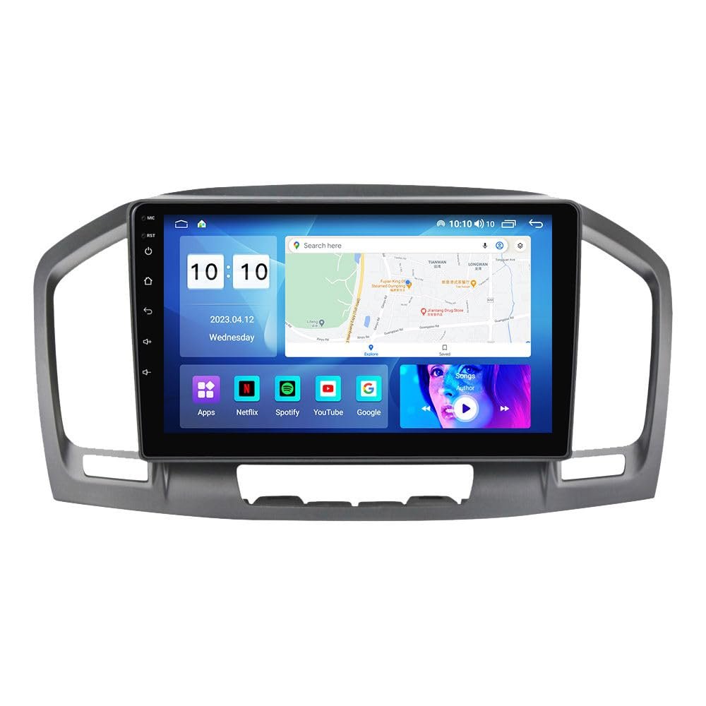 Android Car Stereo for Buick Regal 2009-2013 Opel Insignia 2008-2013,9 inch IPS Touchscreen with Upgrade Wireless CarPlay & Android Auto,WiFi/GPS,Support SWC and Subwoofer,8-Core 4G+64G