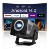 [8K 4K Support/2000 ANSI/AI Visual Calibration] Native 1080P UHD Projector with Android 14 OS,X7 Smart Projector with Hi-Res Audio,Auto Focus&Keystone,WiFi 6&Bluetooth 5.4,200" Screen for Home Outdoor view 1