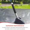Rdxcv Car Short Antenna, 3.11" Aluminum Alloy Radio Stereo Antennas with Screws & Rubber Gaskets, Universal Stubby Carbon Fiber Antenna Replacement for AM/FM Radio Reception (Silver) view 4