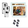 2-Wire Video Intercom Set,Doorbell Camera,1080P Camera 7 Inch Touch Monitor,WiFi Video Door Phone Kit for Home,Night Vision Device,3 in 1 Unlock (2 White Bell+2 White Monitor) view 1
