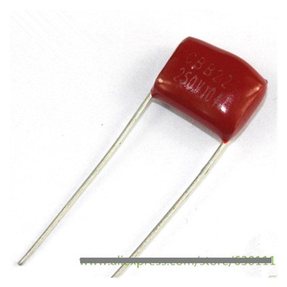 EXBAIOOQ 100pcs CBB Capacitor 250V 104J 100NF 0.1UF 104 P=10MM Polypropylene Film Capacitors EXBAIOOQ