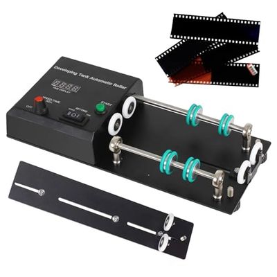 Wlikoci Electric Film Processor Machine, Automatic Darkroom Processor, Speed Adjustable 20-280RPM, 4 Preset Programs