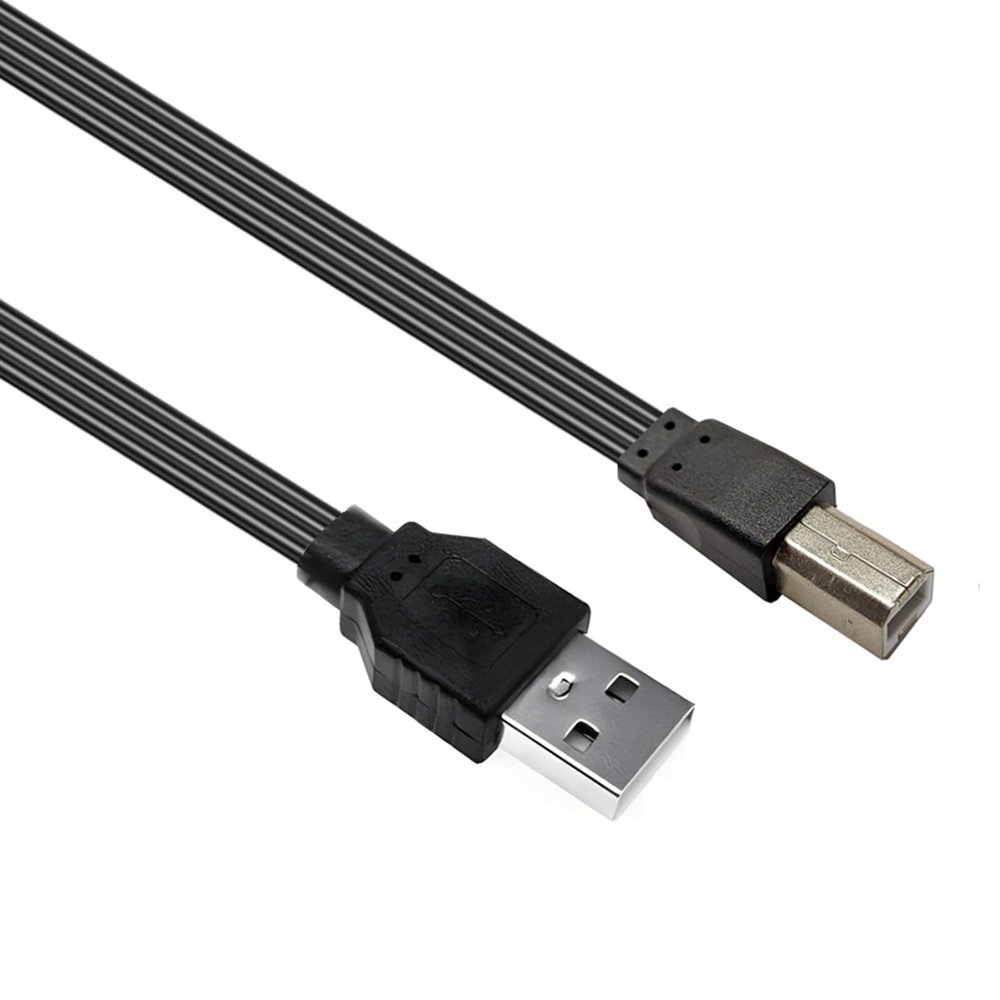 JSGHGDF Practical USB to USB B Printer Connection Cord Flexible Length Option with Noise Reductions Design for Office Use