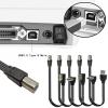 JSGHGDF Practical USB to USB B Printer Connection Cord Flexible Length Option with Noise Reductions Design for Office Use view 2