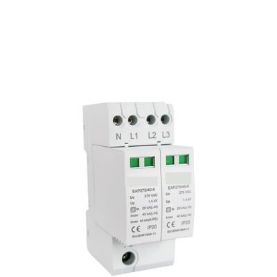 3P+N 36mm SPD 20~40KA Surge Protector Lightning Protection Low-Voltage Arrester Device AC275V SPD 4P(4P)