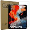 AKNICI 2-Pack Screen Protector for TECLAST Artpad Pro/Blackview Link 8 Tablet 12.7 Inch, Tempered Glass Film, 9H Hardness/Anti-Scratch view 1