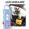 Halo-Siren Keychain, HaloSiren Personal Safety Alarm - 130db Loud Alarm Keychain with LED Strobe Light, Compact Emergency Siren (Double Flashing Lights - Blue + Copper Ring) view 4