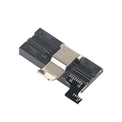 for CT-30 Fiber Cleaver Holder for FTTH, 0.25mm 0.9mm Cutter Clamp Replacement Part Compatible with SKL-8A / 6C / S3 / for HS-30, Black+Silver