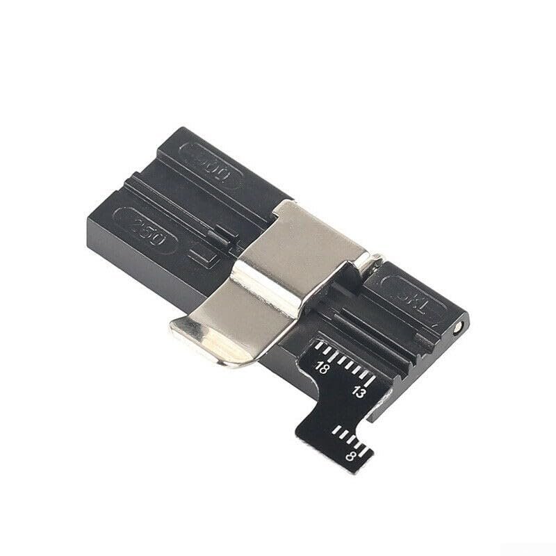 for CT-30 Fiber Cleaver Holder for FTTH, 0.25mm 0.9mm Cutter Clamp Replacement Part Compatible with SKL-8A / 6C / S3 / for HS-30, Black+Silver