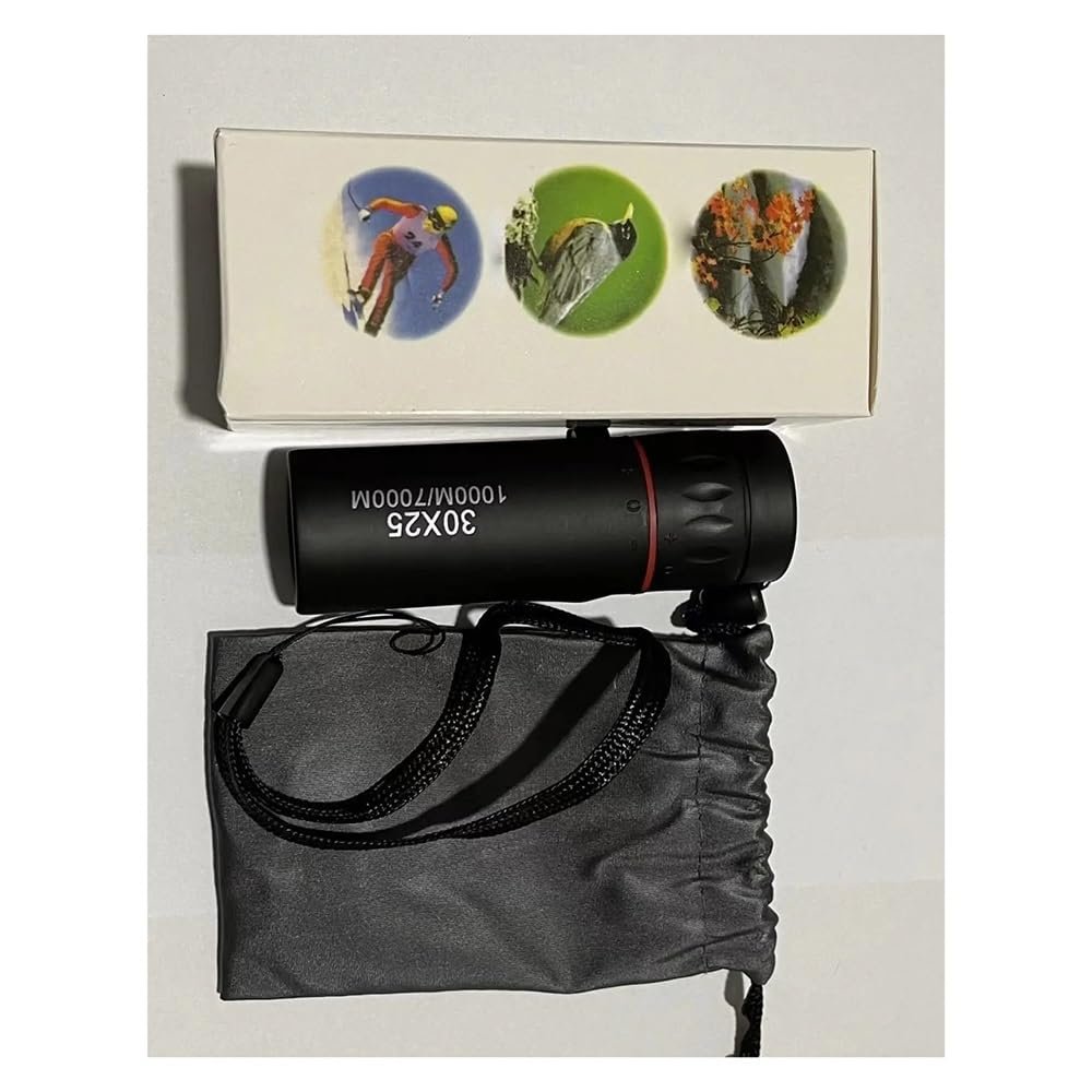 Astronomical Telescope Accessories Monoculars 30X25 High Power HD Portable Telescope Essential(B)