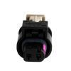1/5/10/20/50/Sets 2 Pin for Impact Black Female Connector Water Proof Plug 4F0973702 0-2112986-1 1-1718643-1(50 Sets_2P) view 1