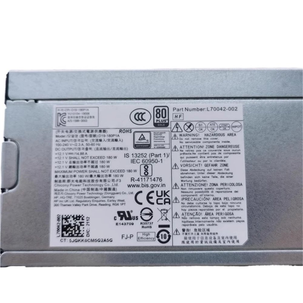 for 280 Pro G3 MT 180W Power Supply L70042-002 L70042-004 PCK017 D19-180P1A