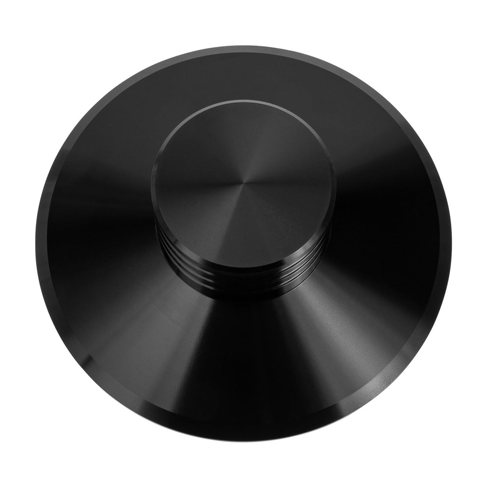 BESPORTBLE Record Stabilizer and Vinyl Record Weight for Turntables, 120G Aluminum Alloy Disc Clamp, Black, Compatible with Vinyl Players for Vibration Reduction and Playback Stability