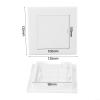 Access Panel for Walls, Hinged Inspection Door Cover in White ABS for Plumbing and Electrical System Access, Pipe Repair Hatch 100x100mm to 200x200mm100 * 100mm view 4