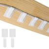 100 Pcs Reusable Self-Adhesive Cable Ties, Hook and Loop Cable Straps Adjustable Wire Cord Back Cables Management Organizers for Household Office Essentials(White)