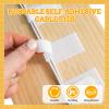 100 Pcs Reusable Self-Adhesive Cable Ties, Hook and Loop Cable Straps Adjustable Wire Cord Back Cables Management Organizers for Household Office Essentials(White) view 4