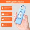 Halo-Siren Keychain, HaloSiren Personal Safety Alarm - 130db Loud Alarm Keychain with LED Strobe Light, Compact Emergency Siren (Double Flashing Lights - Black + Copper Ring) view 2