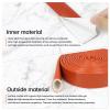 YOUBO High Temp Fire Sleeve, Fiberglass Braided Heat Shield for Automotive Fuel Line & Wiring Harness, Silicone Coated Fireproof Protection Tube (Red, 6mm(1/4")-9.9ft) view 4