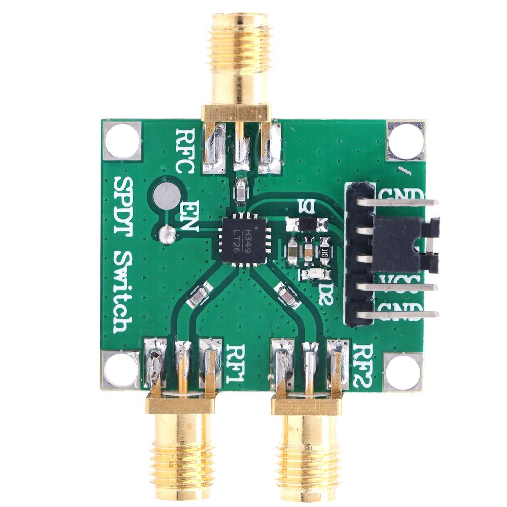 Oumefar RF Switch Module, 35V Single Pole Double Throw Board with SMA Interface, 50 Ohms Input Output Impedance, for 4GHz 6GHz Working Frequency (#1)