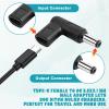 2 PCS USB Type C to 12V DC 5.5 mm x 2.1 mm Power Adapter, 90 Degree Angled Female USB C to Male DC Male Connector Plug Computer Cable Adapters for Router, Speaker, LED Light, Camera Charger Converter view 3