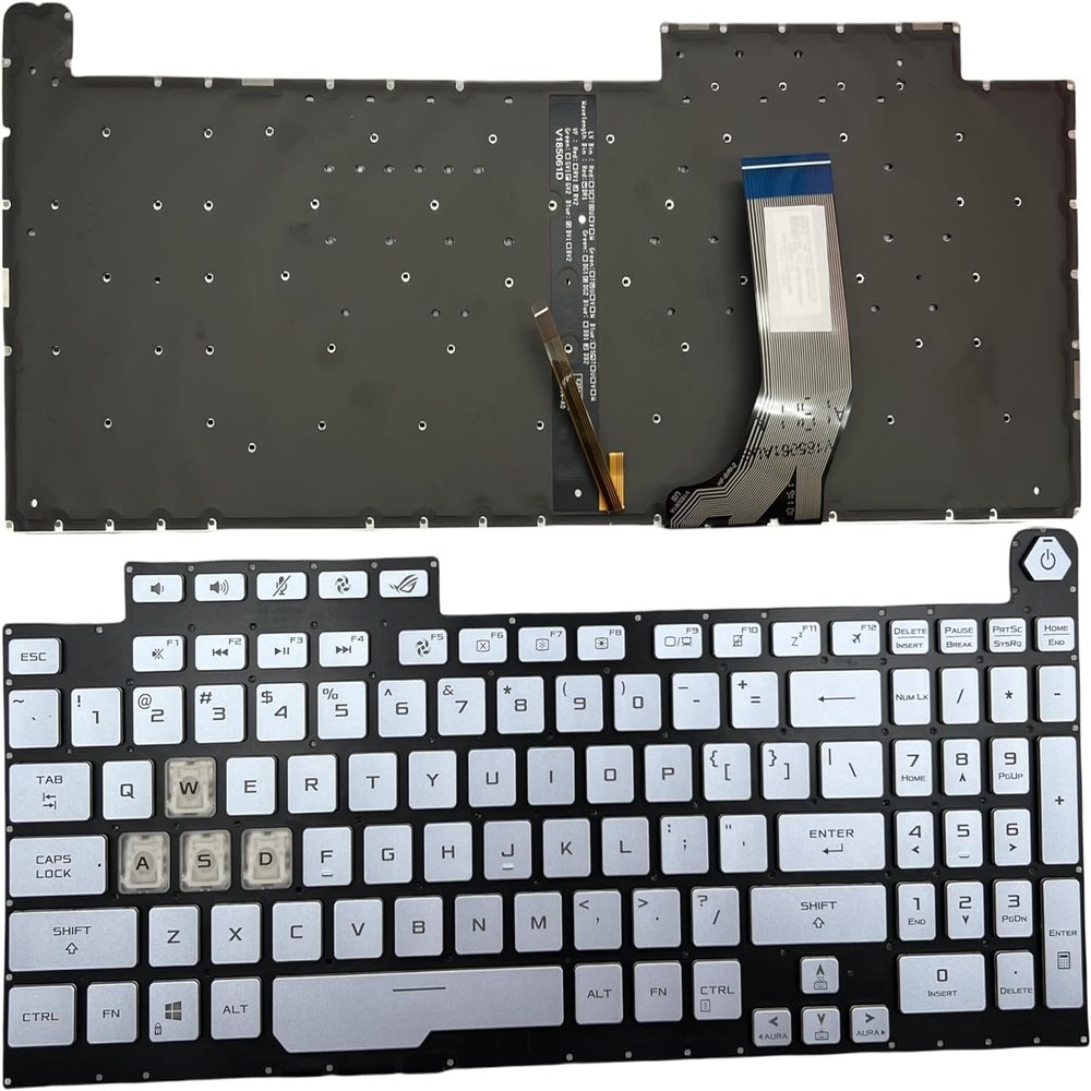 100% New Backlit Keyboard with US LayoutUU.for ASUS ROG Laptop G731 G731GT G731GV G731GU G731GW G732L G732G Laptop, Single-Color 8-pin Blue LED, with Included Screwdriver
