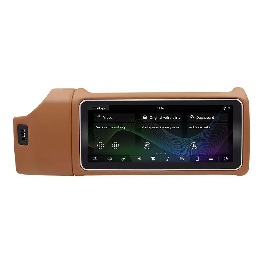 12.3'' Android 13 Car Stereo Navigation for Range Rover Vogue L405 2014-2017 Touch Screen with CarPlay/Android Auto | GPS+4G+Split Screen | Plug & Play Upgrade (Brown, Original Bosch System)