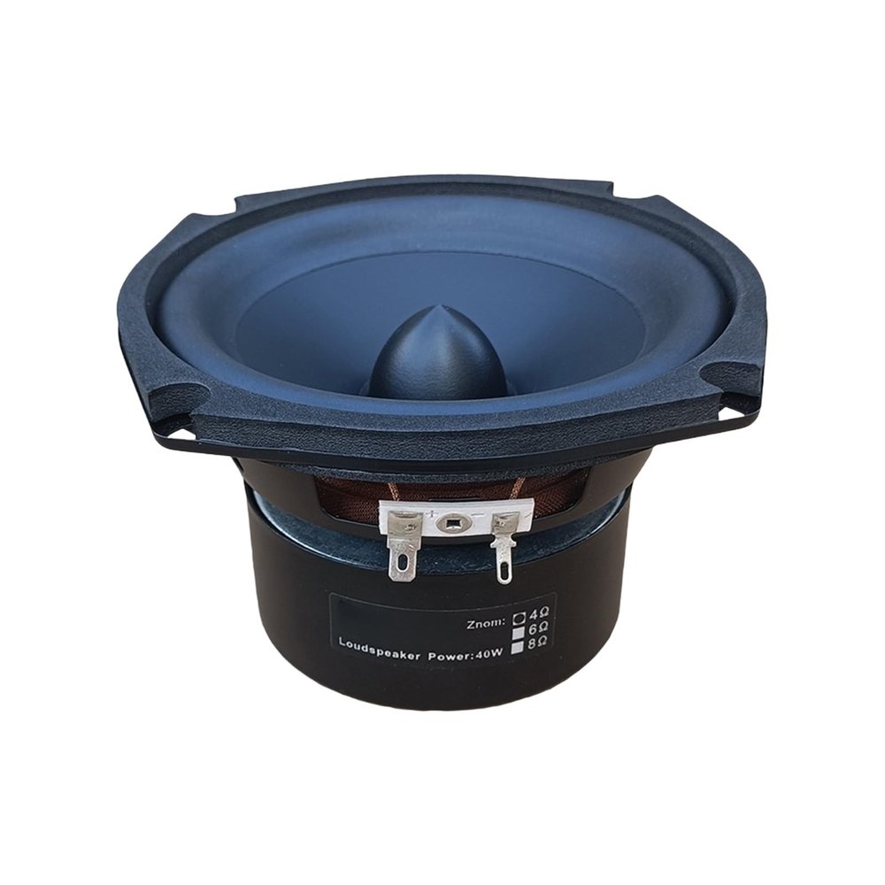 YWLUUOO 5.25inch Square HiFi Subwoofer Bass Speakers with Metal Rubber Composite for Home Theater Audiophiles Compatible Square Bass