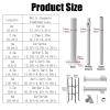 2-6M Tall Security Camera Pole Outdoor, Universal Surveillance Camera Post Stand with 4 Brackets, Backyard Walkway Industrial Commercial Home Use(Tall 3m/9.8ft) view 4