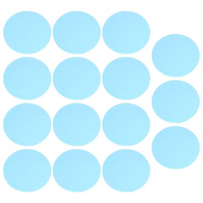 Cabilock 15pcs Round Light Gel Filter Sheets Adhesive Colored Light Filter for Lamps Headlights Home Decor Ambient Lighting