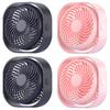 4 Pack Rechargeable Mini Usb Fans, Versatile Desk Fans For Home, Office & Dorm, Adjustable 3-Speed With Rotation view 1
