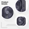 4 Pack Rechargeable Mini Usb Fans, Versatile Desk Fans For Home, Office & Dorm, Adjustable 3-Speed With Rotation view 2