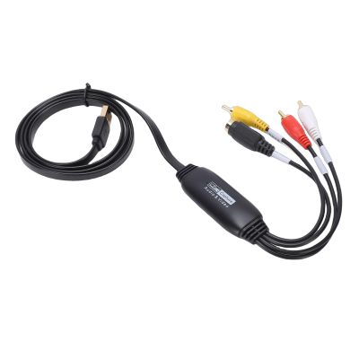 ASHATA VHS to Digital Converter, USB 2.0 Video Capture Card with AV S Video Input to USB A C Output, Convert Analog 1080P HD, for VCR DVD Hi8 DV Tapes PC Laptop