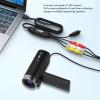 ASHATA VHS to Digital Converter, USB 2.0 Video Capture Card with AV S Video Input to USB A C Output, Convert Analog 1080P HD, for VCR DVD Hi8 DV Tapes PC Laptop view 3