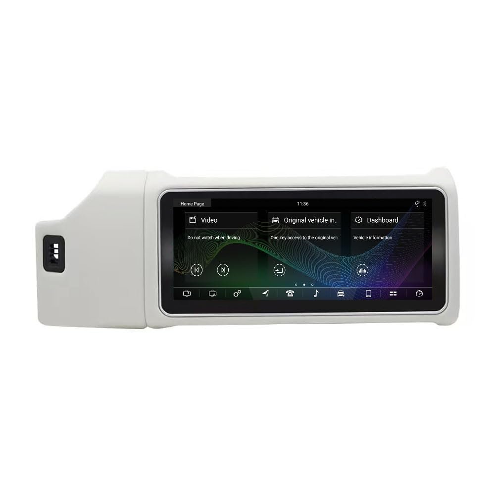 12.3'' Android 13 Car Stereo Navigation for Range Rover Vogue L405 2014-2017 Touch Screen with CarPlay/Android Auto | GPS+4G+Split Screen | Plug & Play Upgrade (White, Original Bosch System)