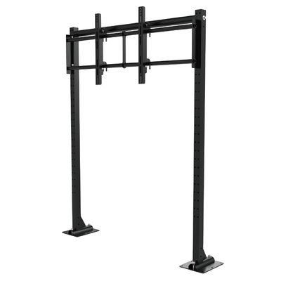 55-86" Floor Bolted Video Wall Mount, Permanent Fixed Industrial Display Bracket, Heavy Duty VESA 800x400